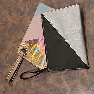 SHISEIDO GINZA TOKYO Versatile  Cosmetic Bag/Wristlet, Bundle of Two